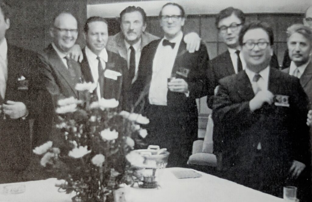Eremi Parnov, Arthur C. Clarke, Julius Kagarlitski, Vasili Zacharchenko, BWA, An unidentified person (?), Sakyo Komatsu, Another unidentified person (Vasili ?), Frederik Pohl
